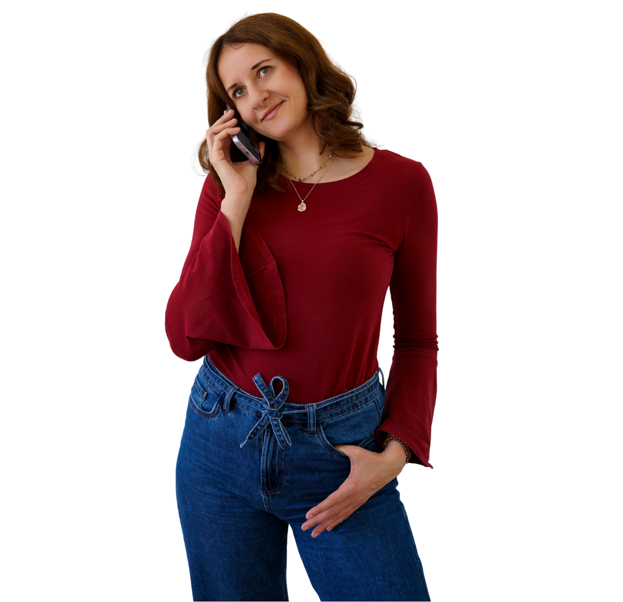 Ania Witko rozmawia przez telefon - umów bezpłatną konsultację